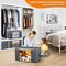90L Large Storage Bags, 6 Pack Clothes Storage Bins Foldable Closet Organizers Storage Containers with Durable Handles for Clothing, Blanket, Comforters, Bed Sheets, Pillows and Toys (Gray)